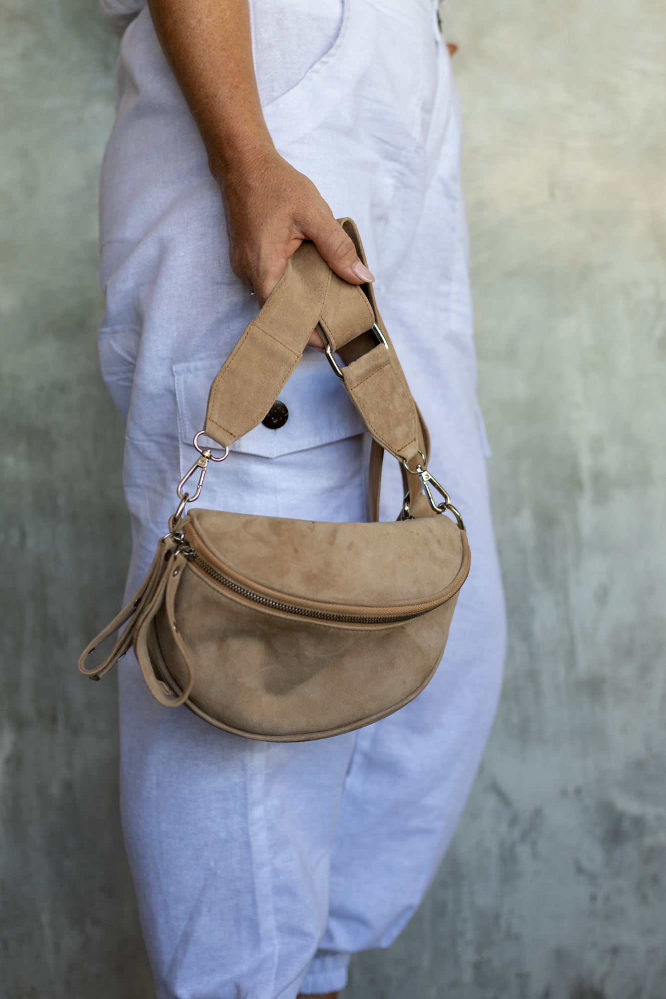 'Drew' Leather/ Suede Lifestyle Bag