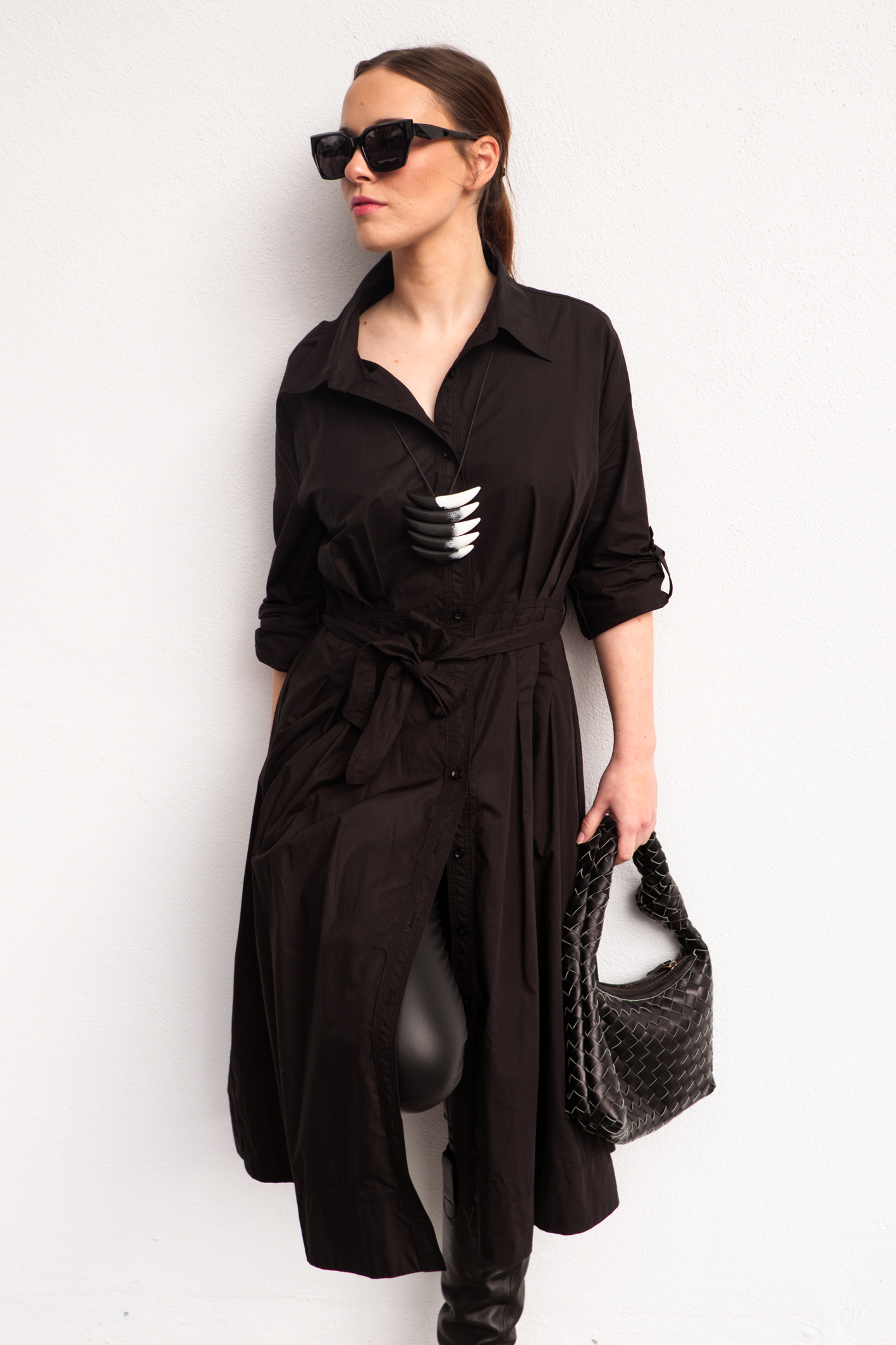 'Cali' Military Cotton Coat Dress