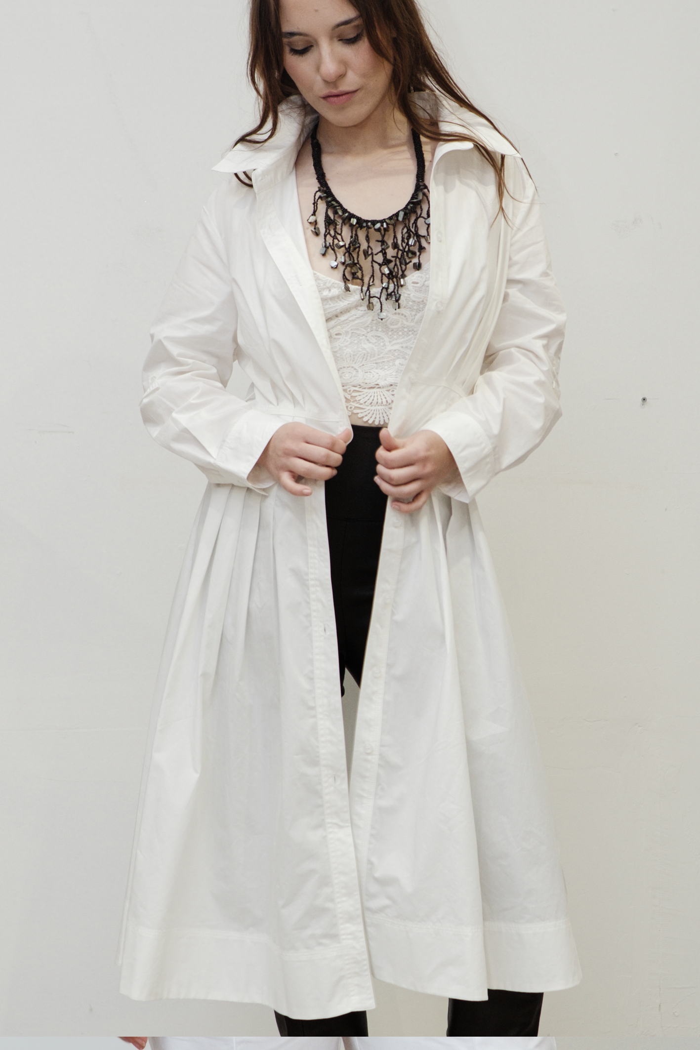 'Cali' Military Cotton Coat Dress