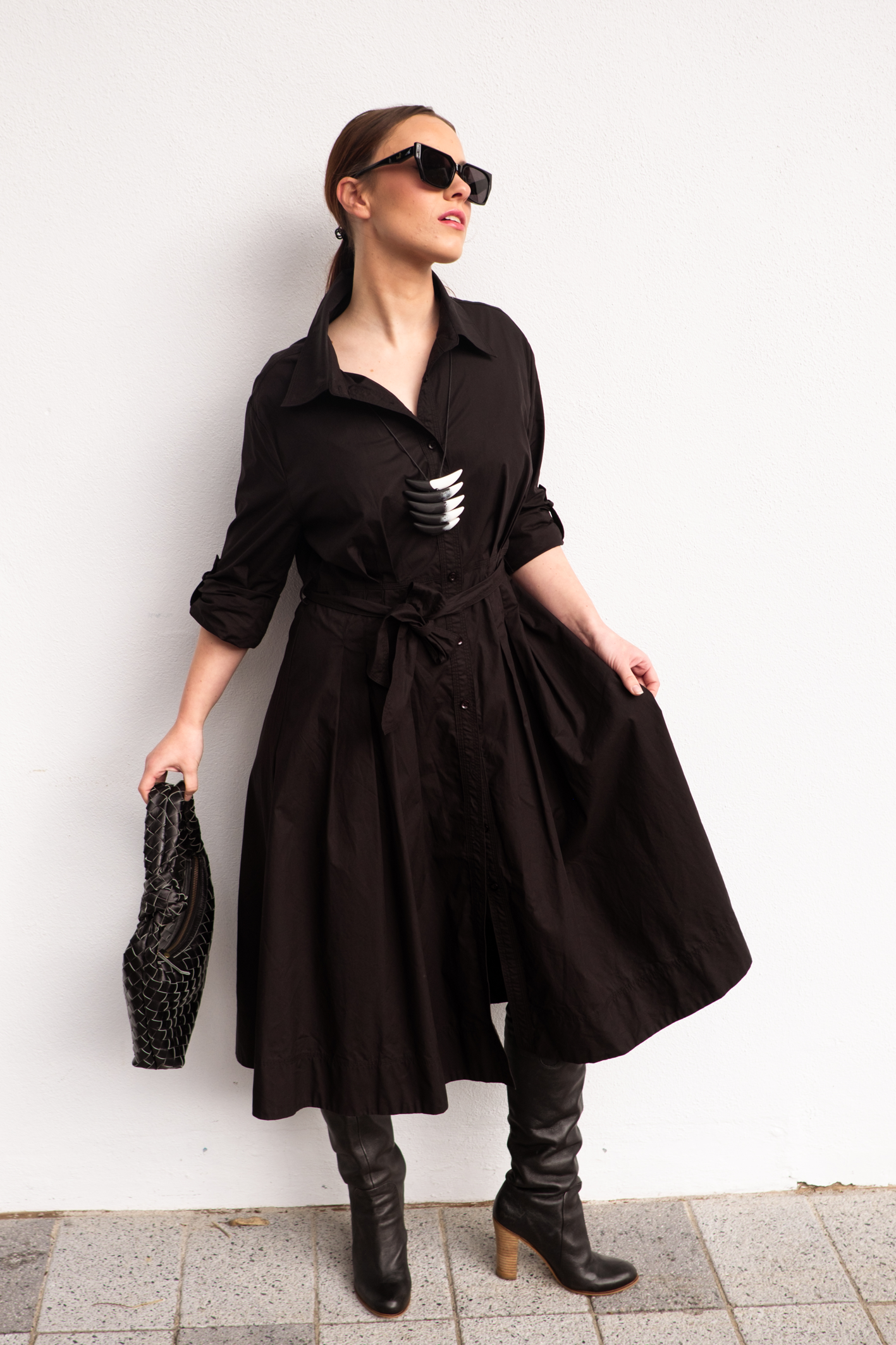 'Cali' Military Cotton Coat Dress