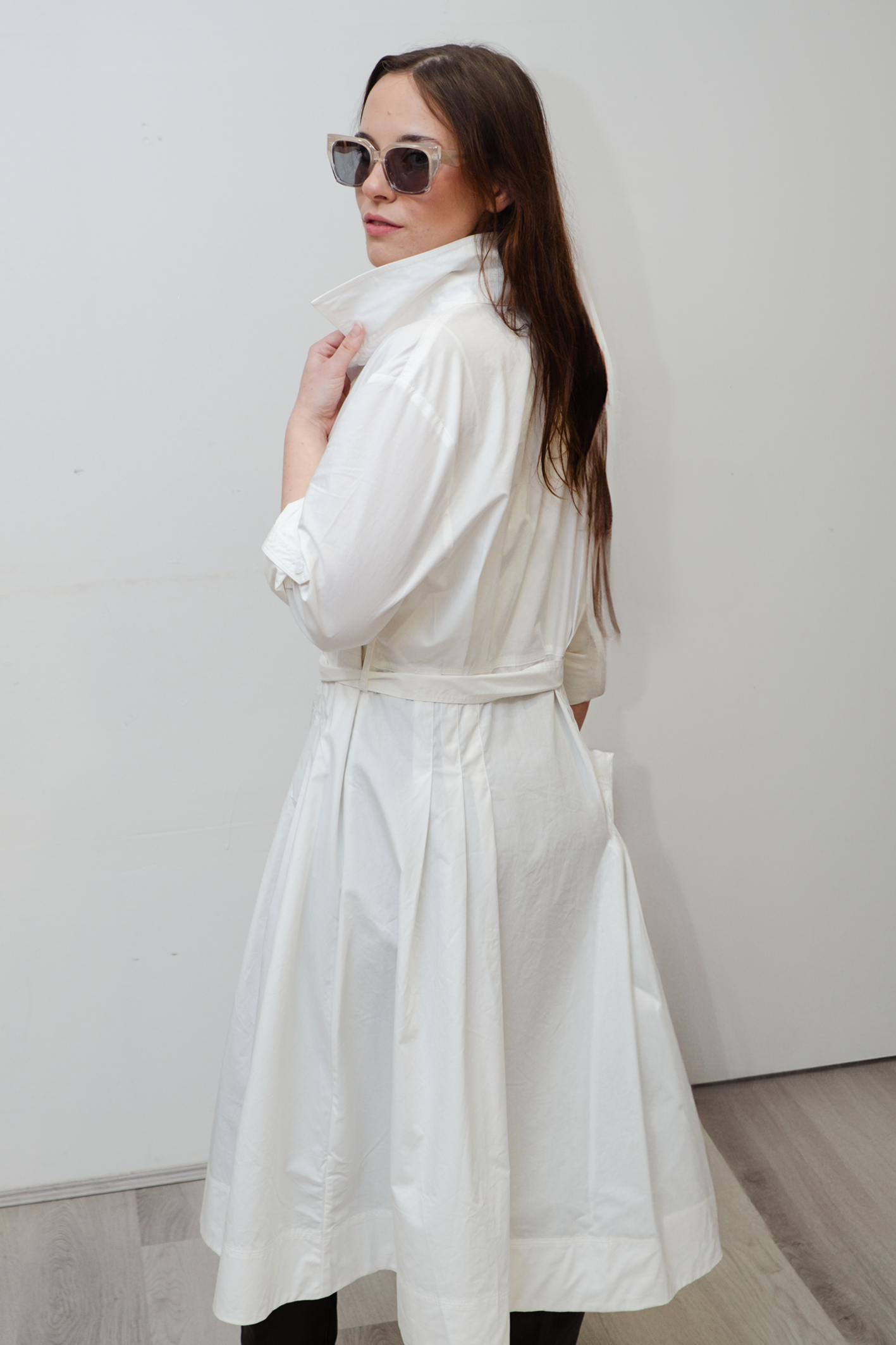 'Cali' Military Cotton Coat Dress