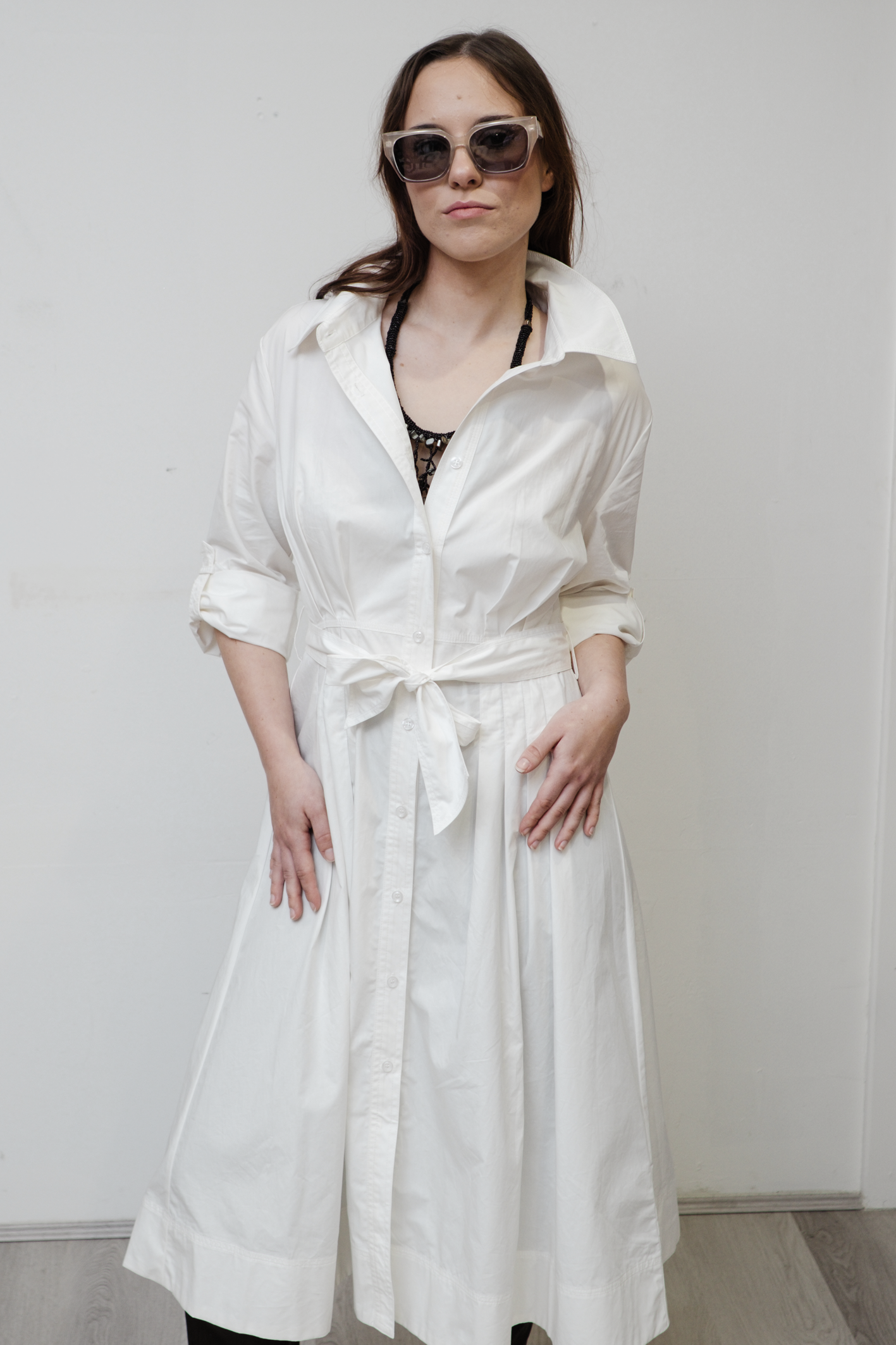'Cali' Military Cotton Coat Dress