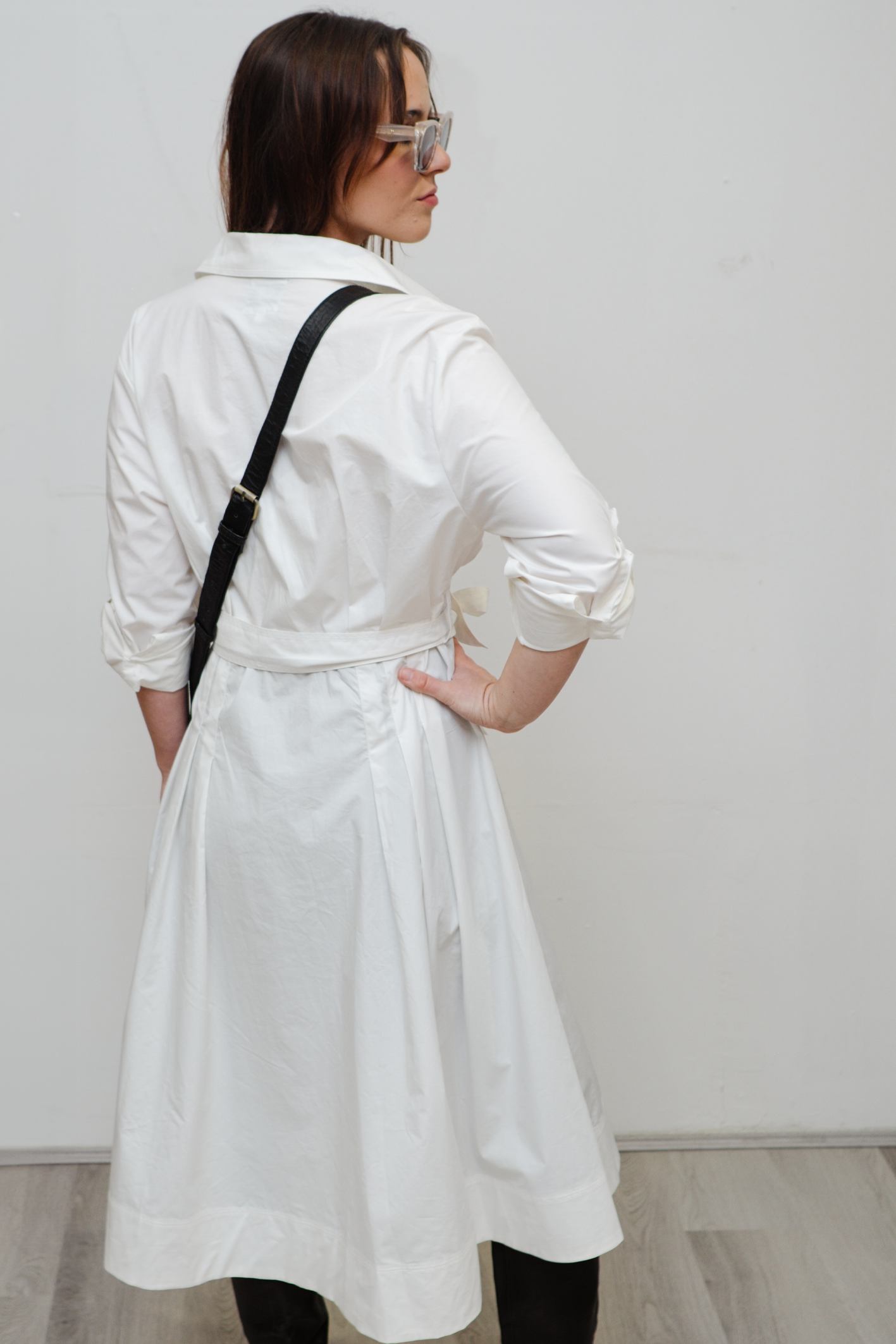 'Cali' Military Cotton Coat Dress