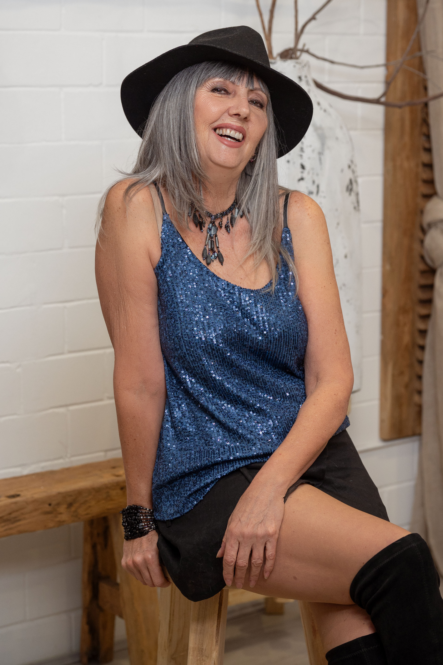 'Harlyn' Sequin Top