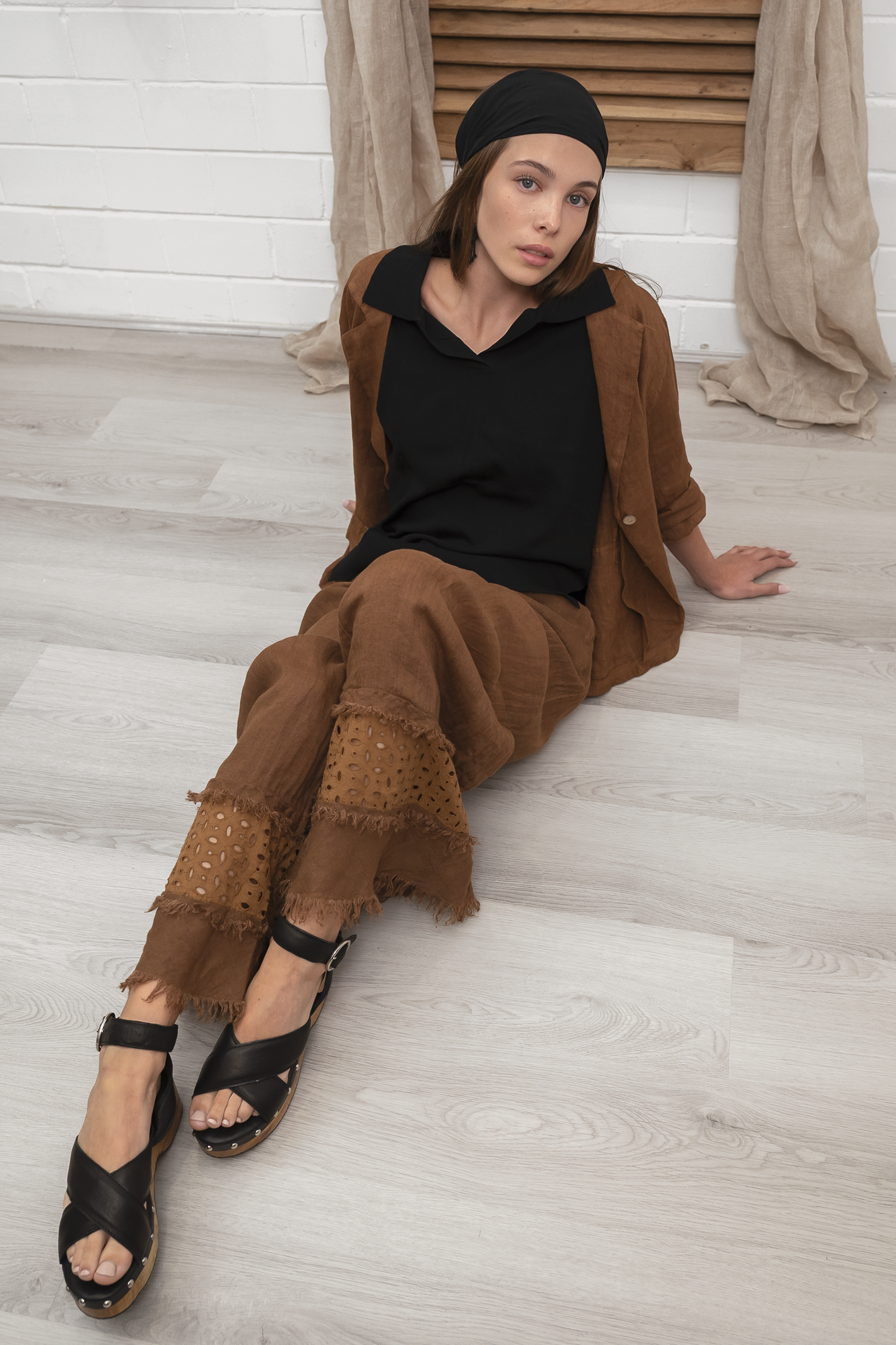 'Mondo' Ladies Linen Pants