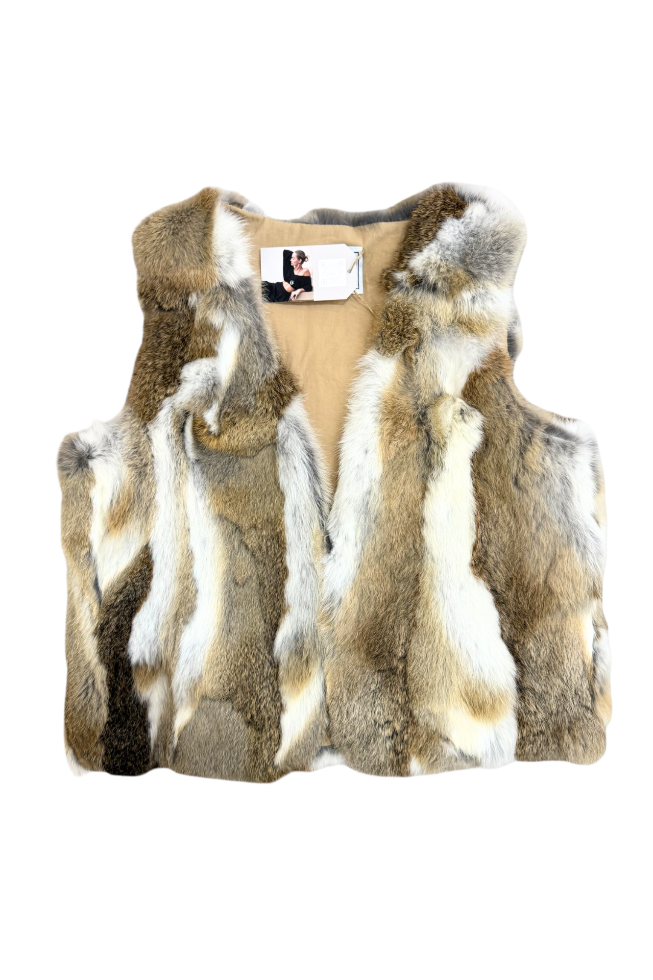 'Monaco' Cropped Fur Vest