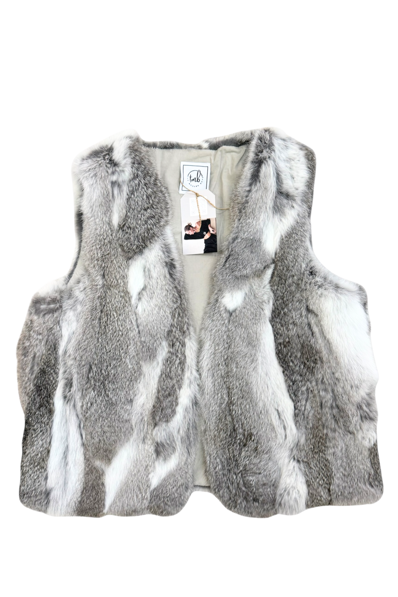 'Monaco' Cropped Fur Vest
