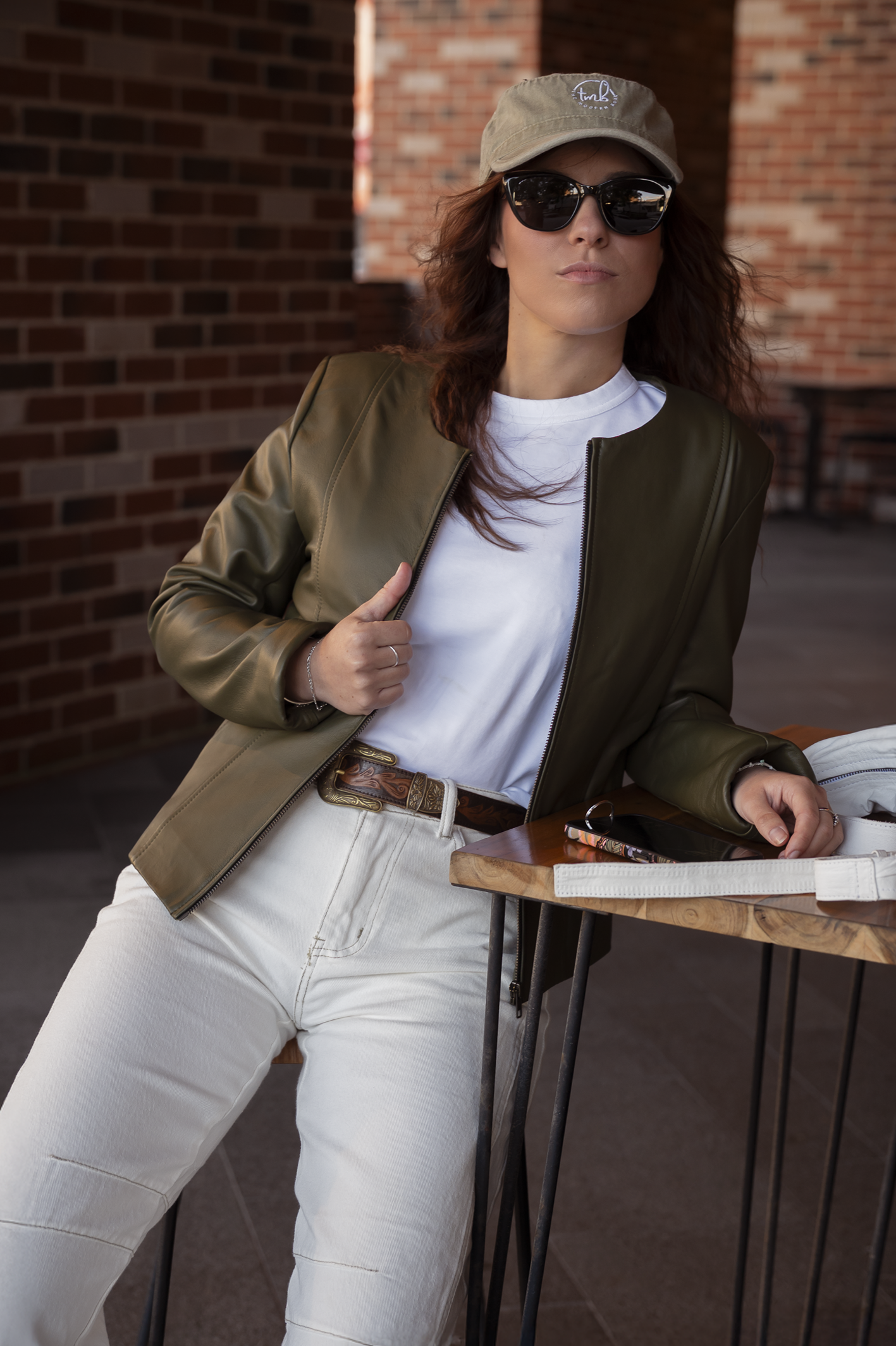 'Kendall' Ladies Classic Leather Jacket