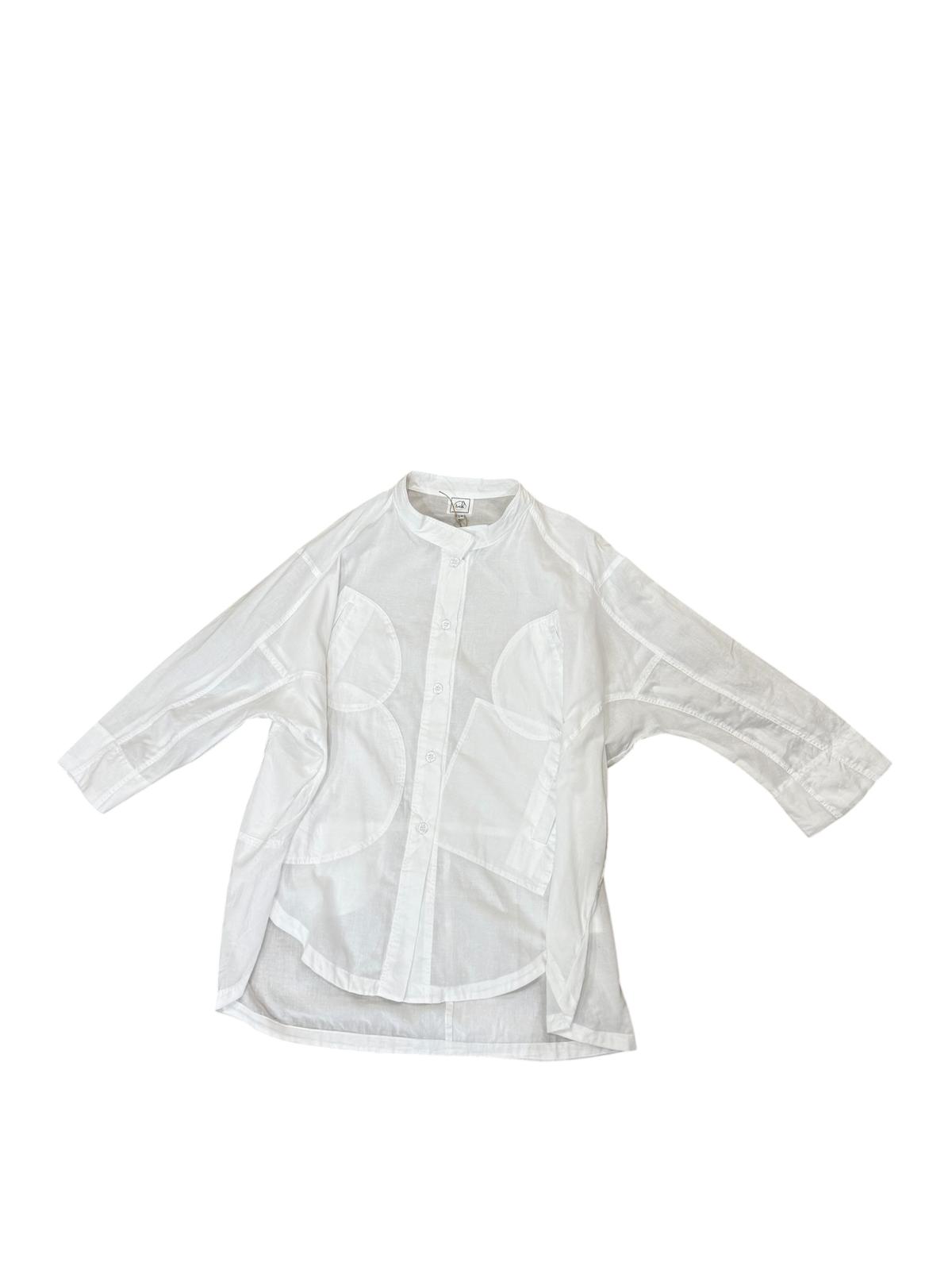 'Charli' Boyfriend Cotton Shirt - White