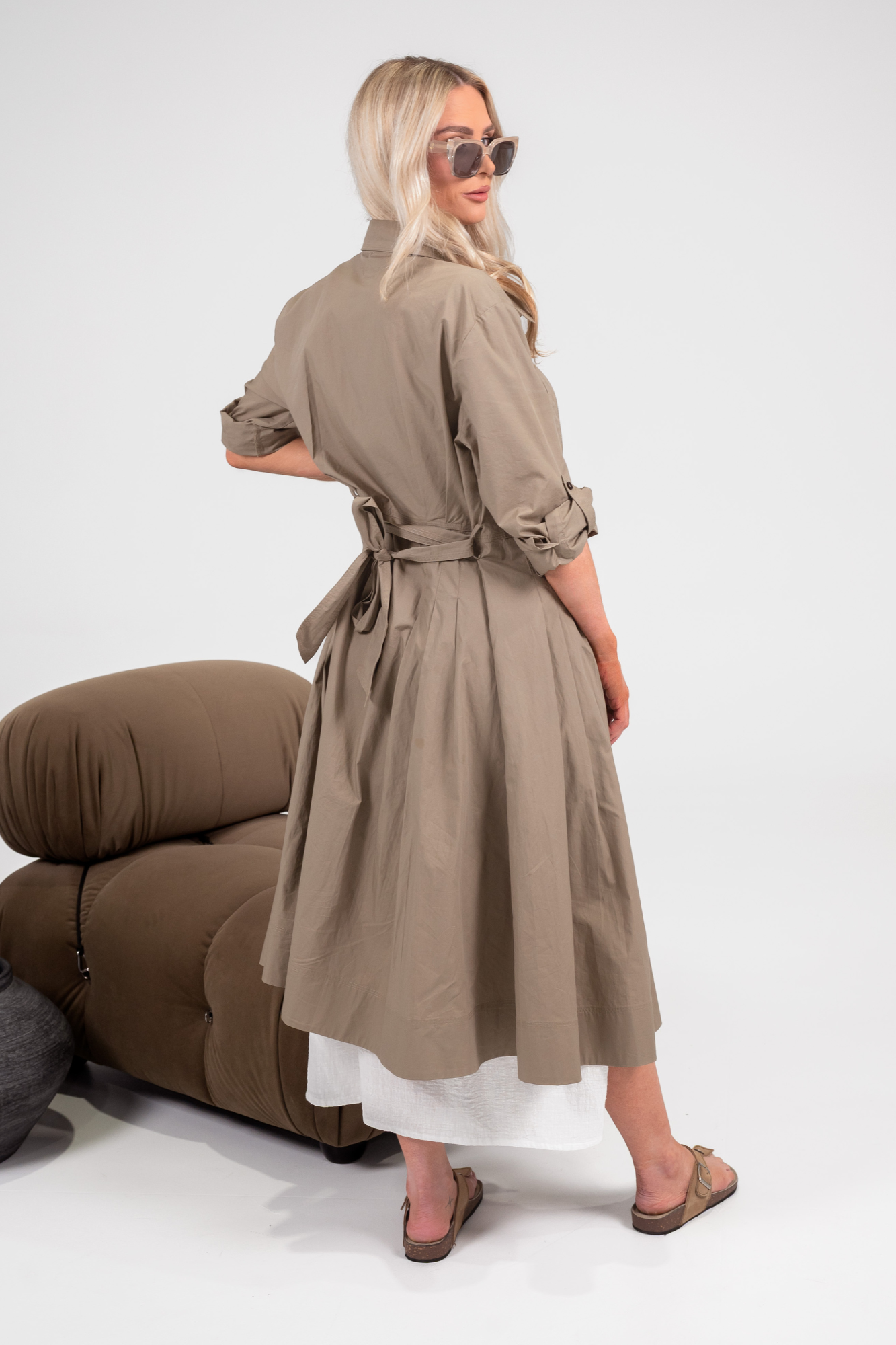 'Cali' Cotton Coat Dress