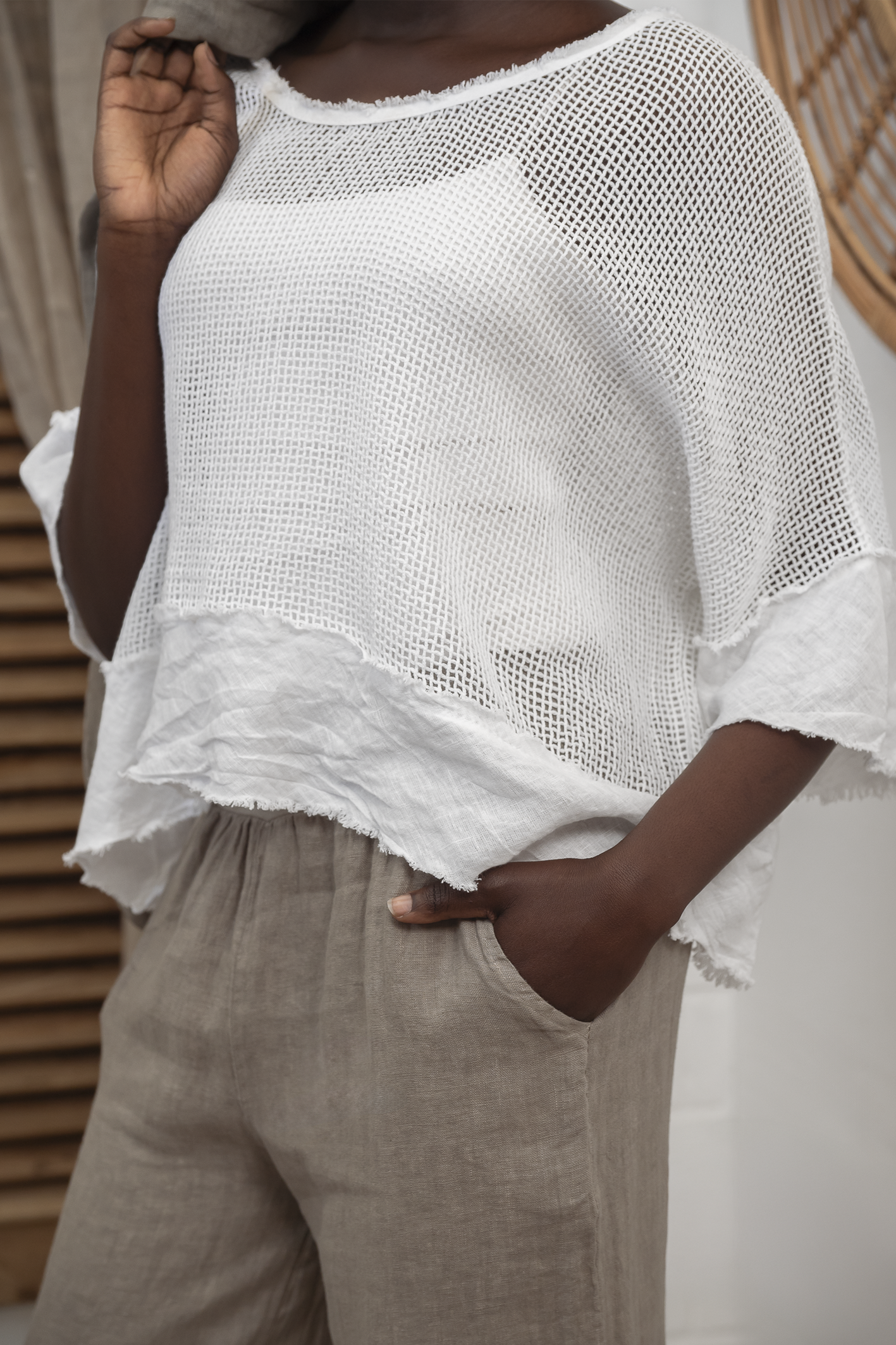 'Mondo' Ladies Linen Pants