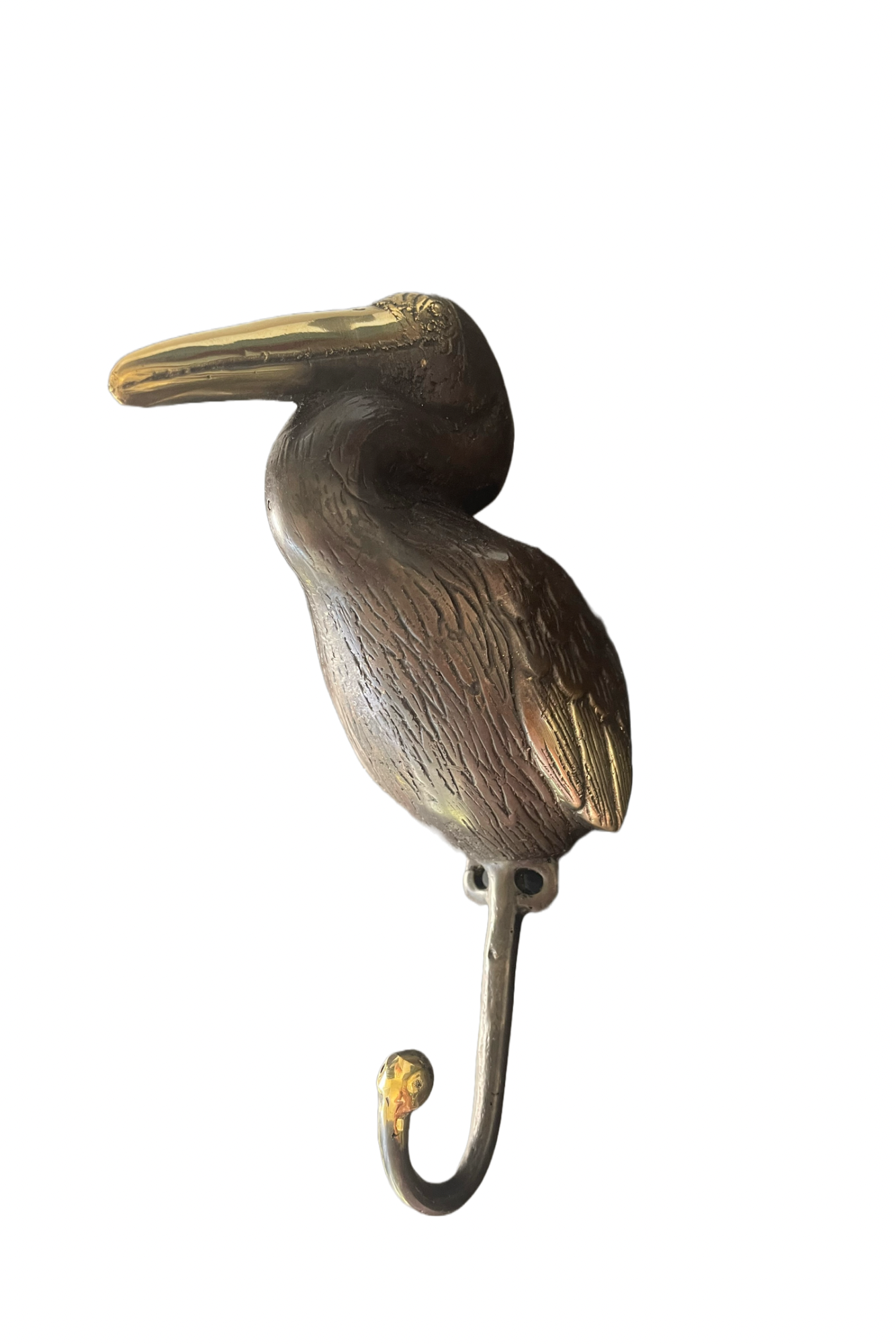 'Pelican' Antique Brass Wall Hook