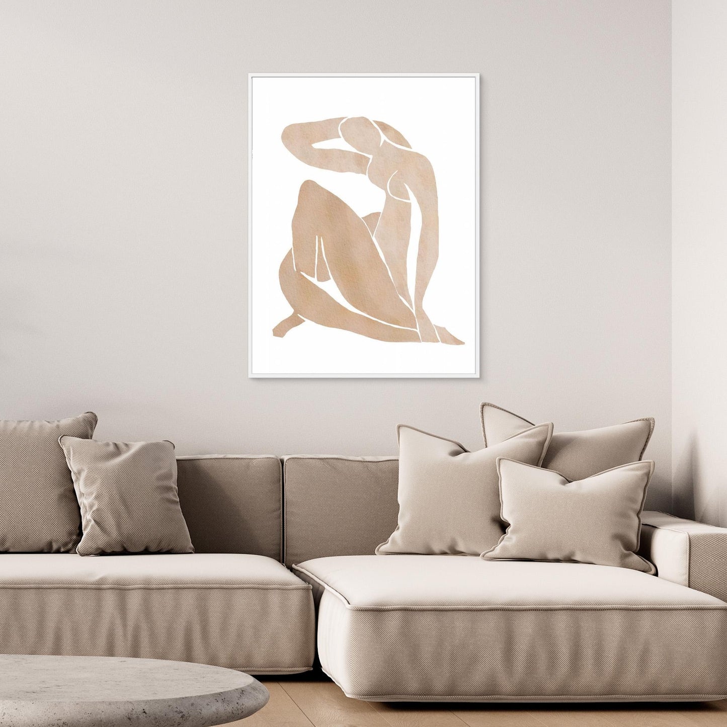 Women Shape Abstract Art by Melloi Art Prints