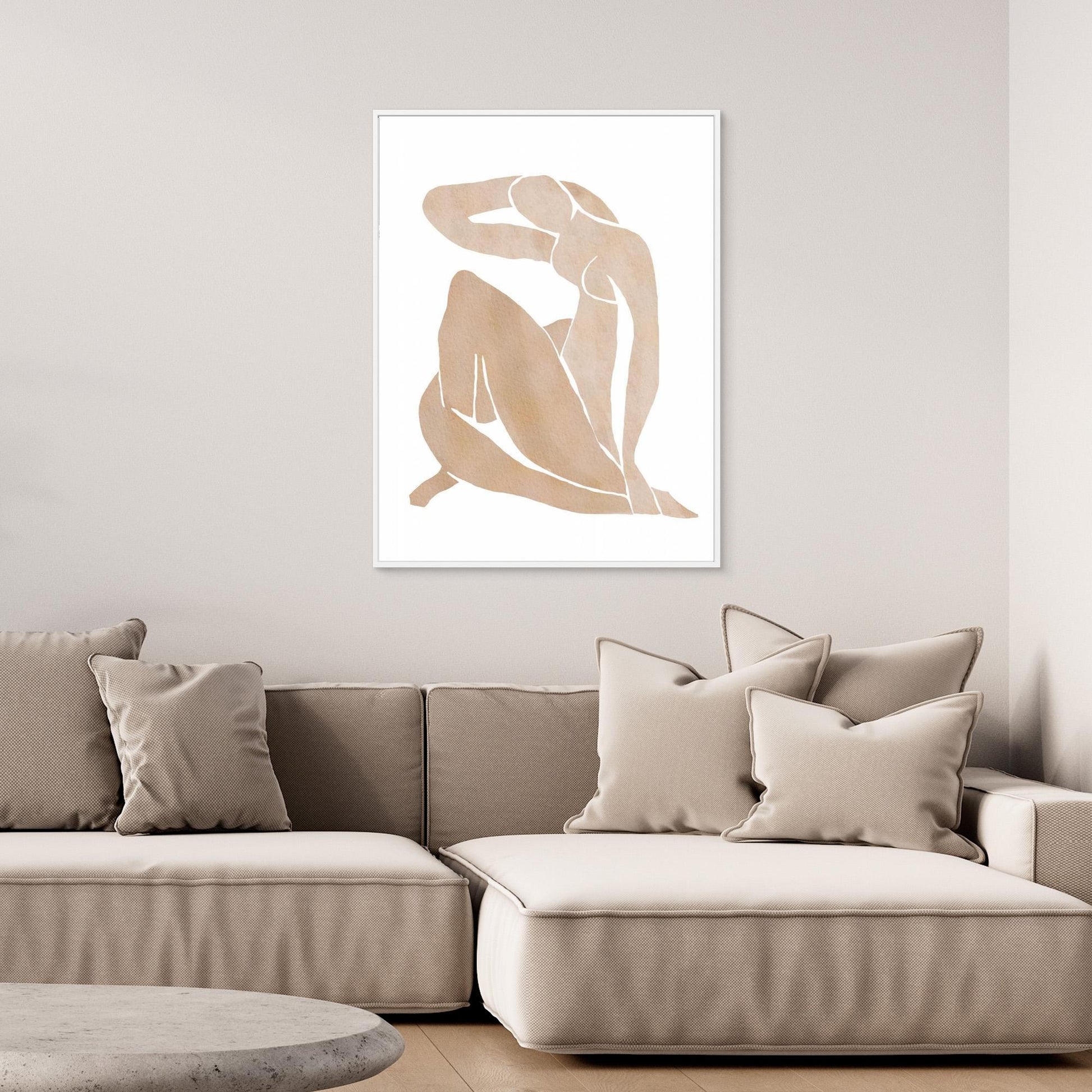 Women Shape Abstract Art by Melloi Art Prints