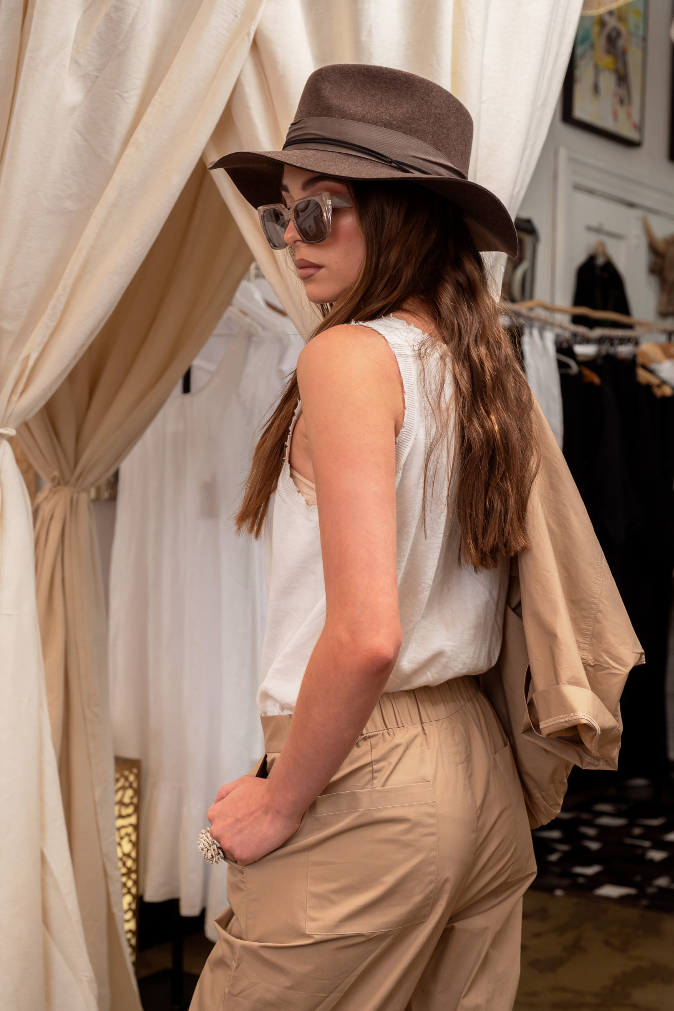 ‘Boss’ Cashmere Cotton Tank - Unisex