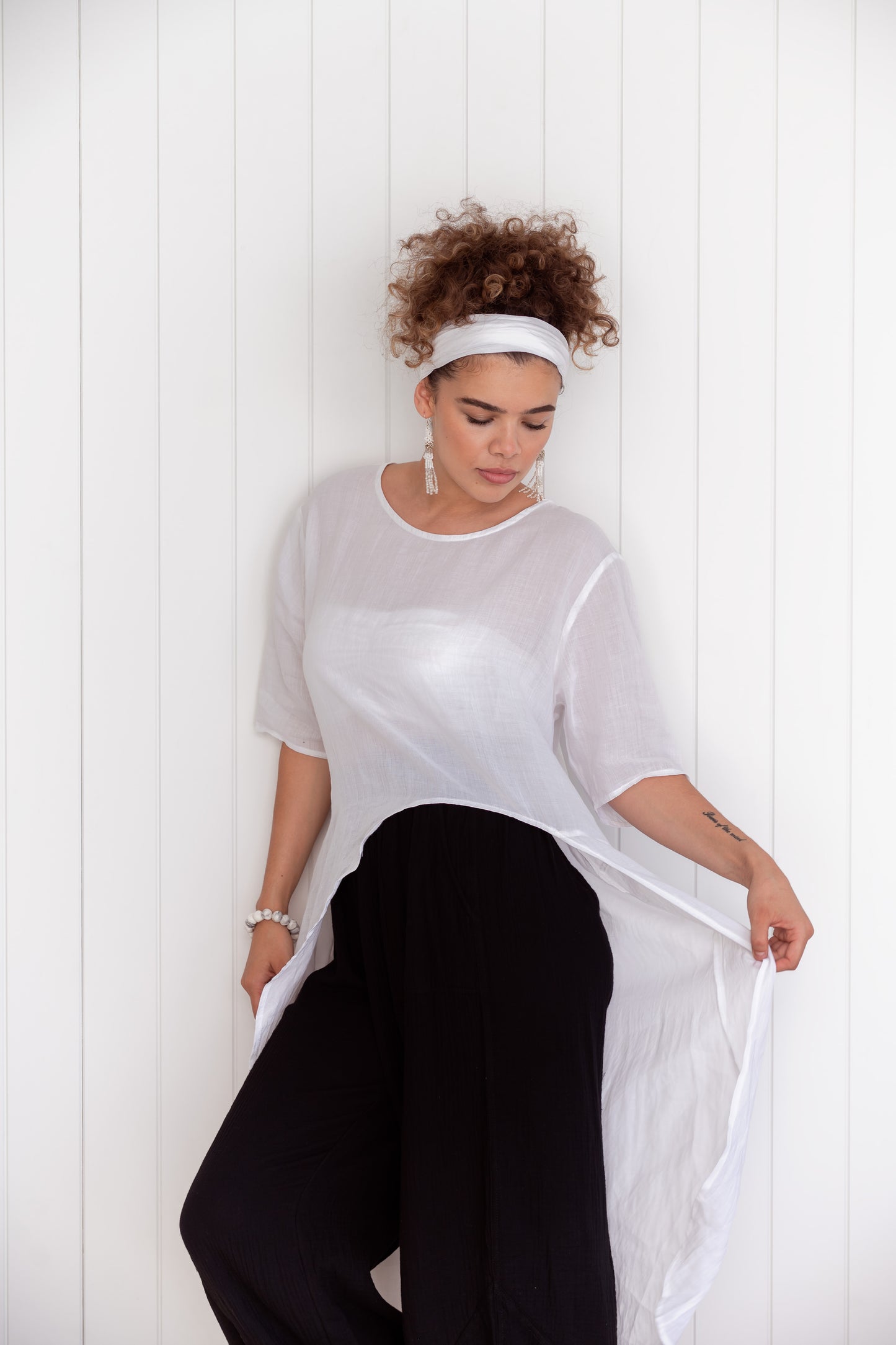 'Flo' Linen Top
