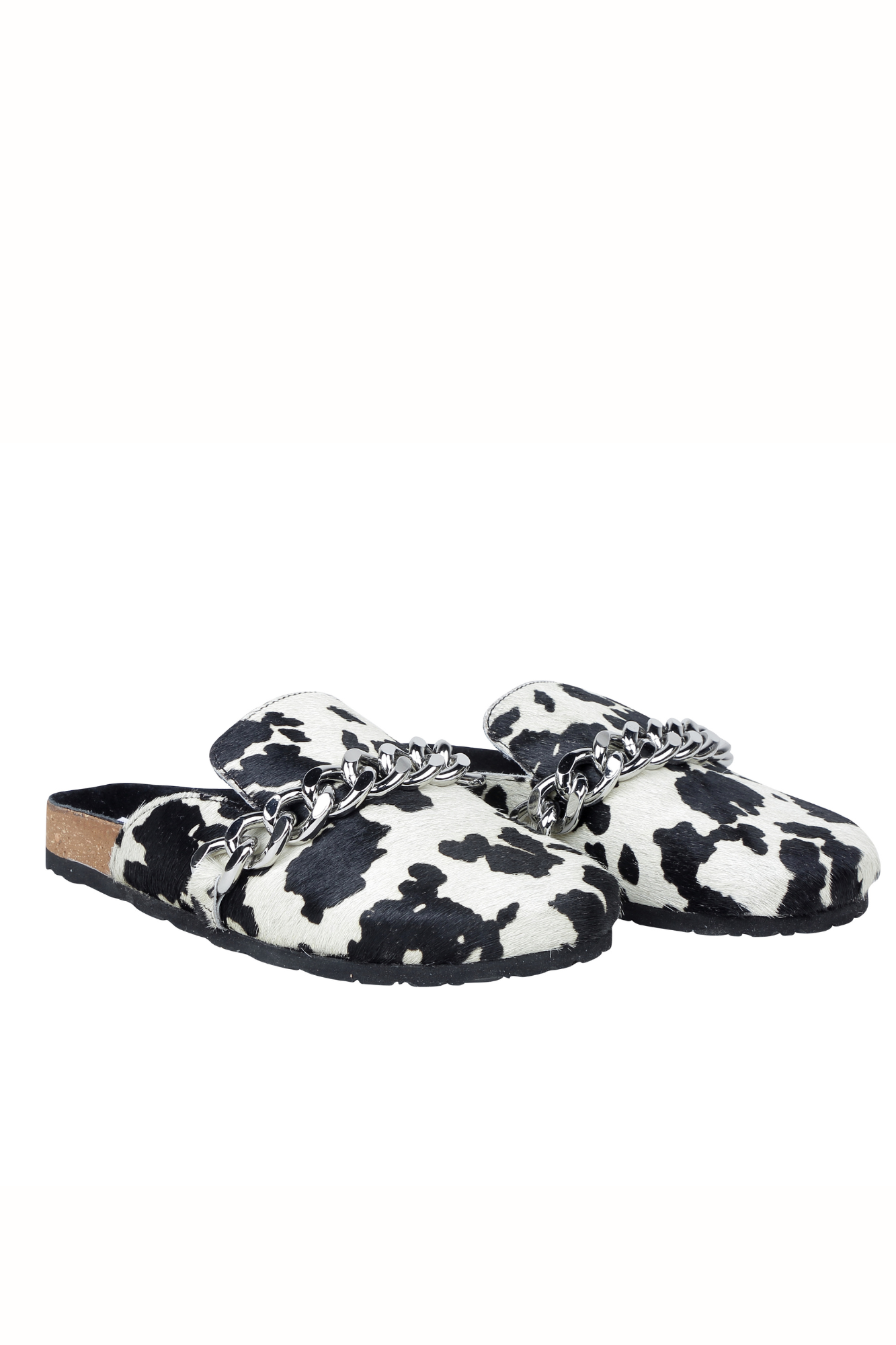 'Moo Moos' Leather Slide