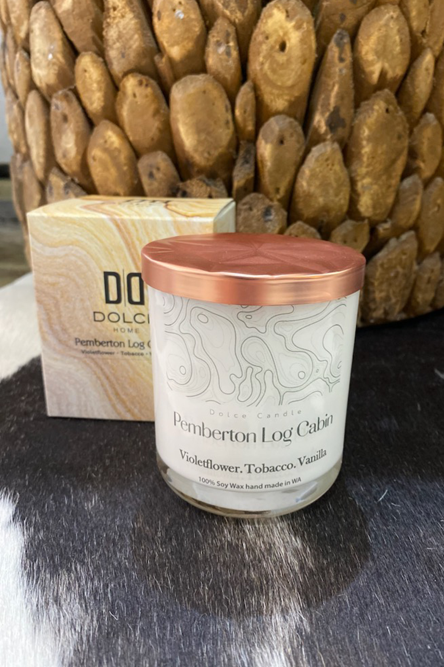 'Pemberton' Log Cabin Scented Candle