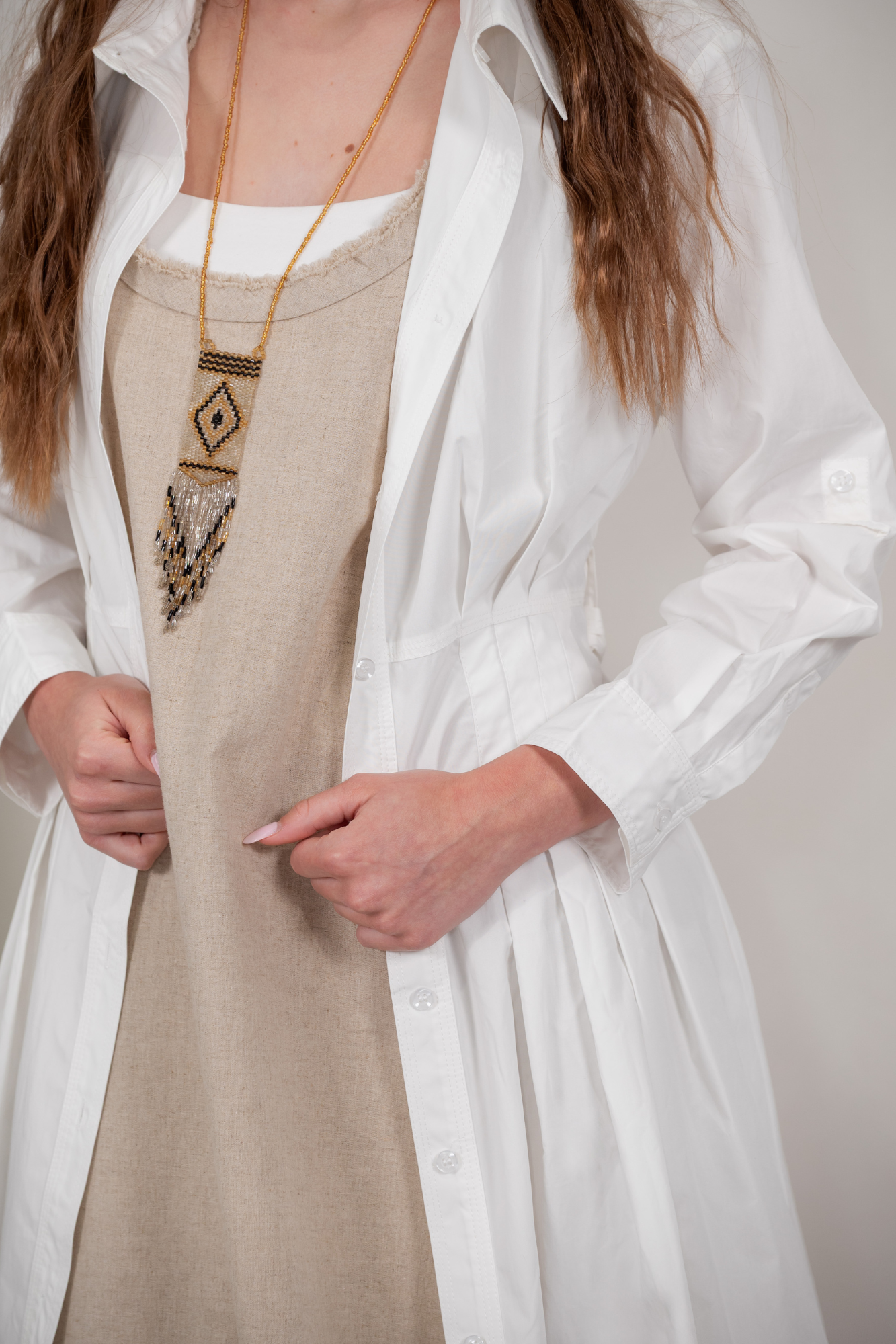 'Cali' Cotton Coat Dress