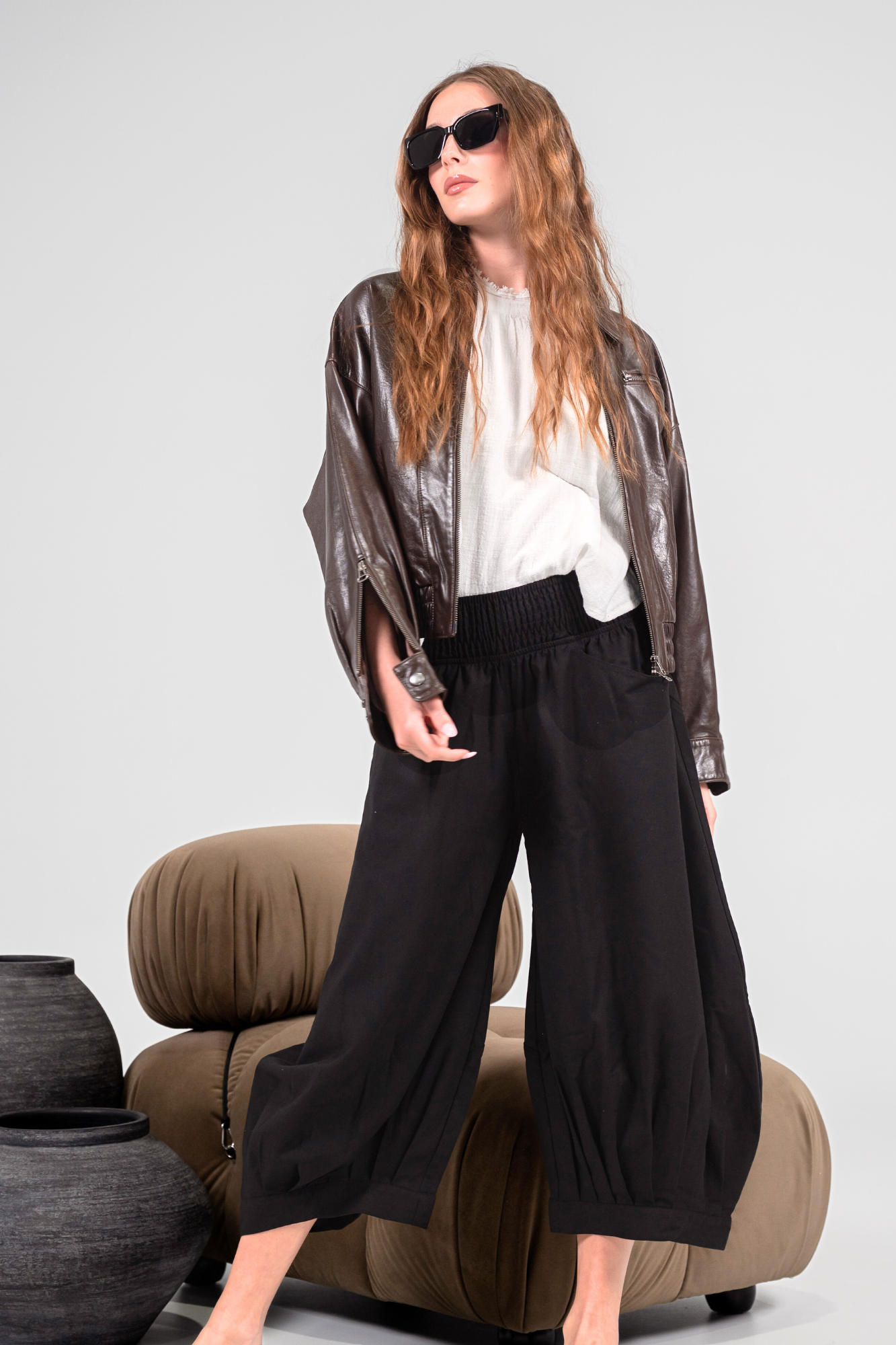 'Storm' Bomber Leather Jacket