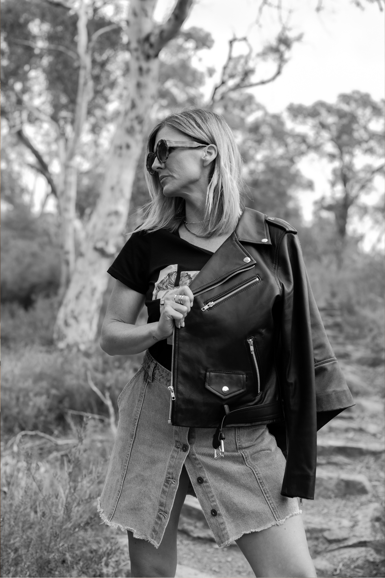 'Harley' Ladies Rocker Leather Jacket