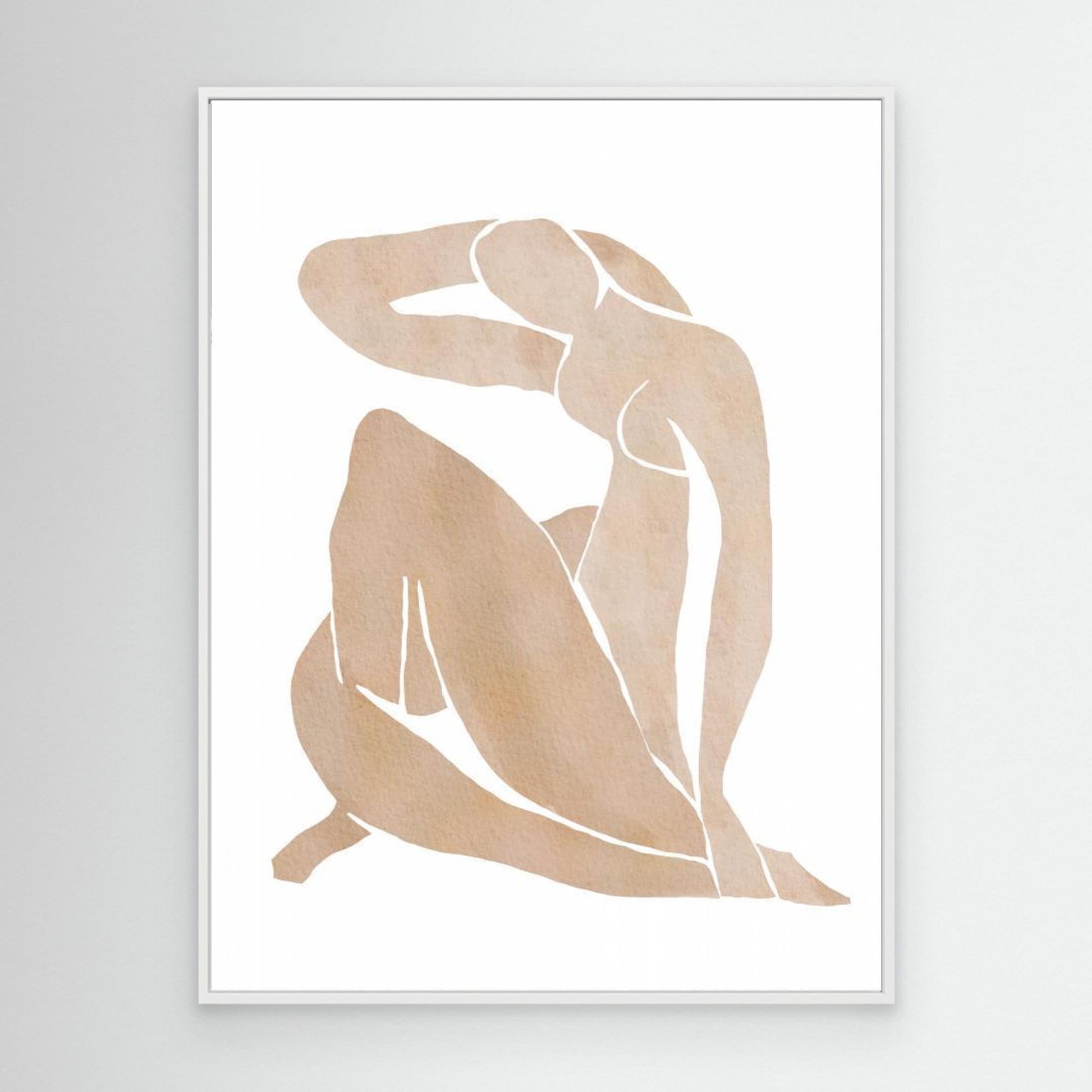 Women Shape Abstract Art by Melloi Art Prints