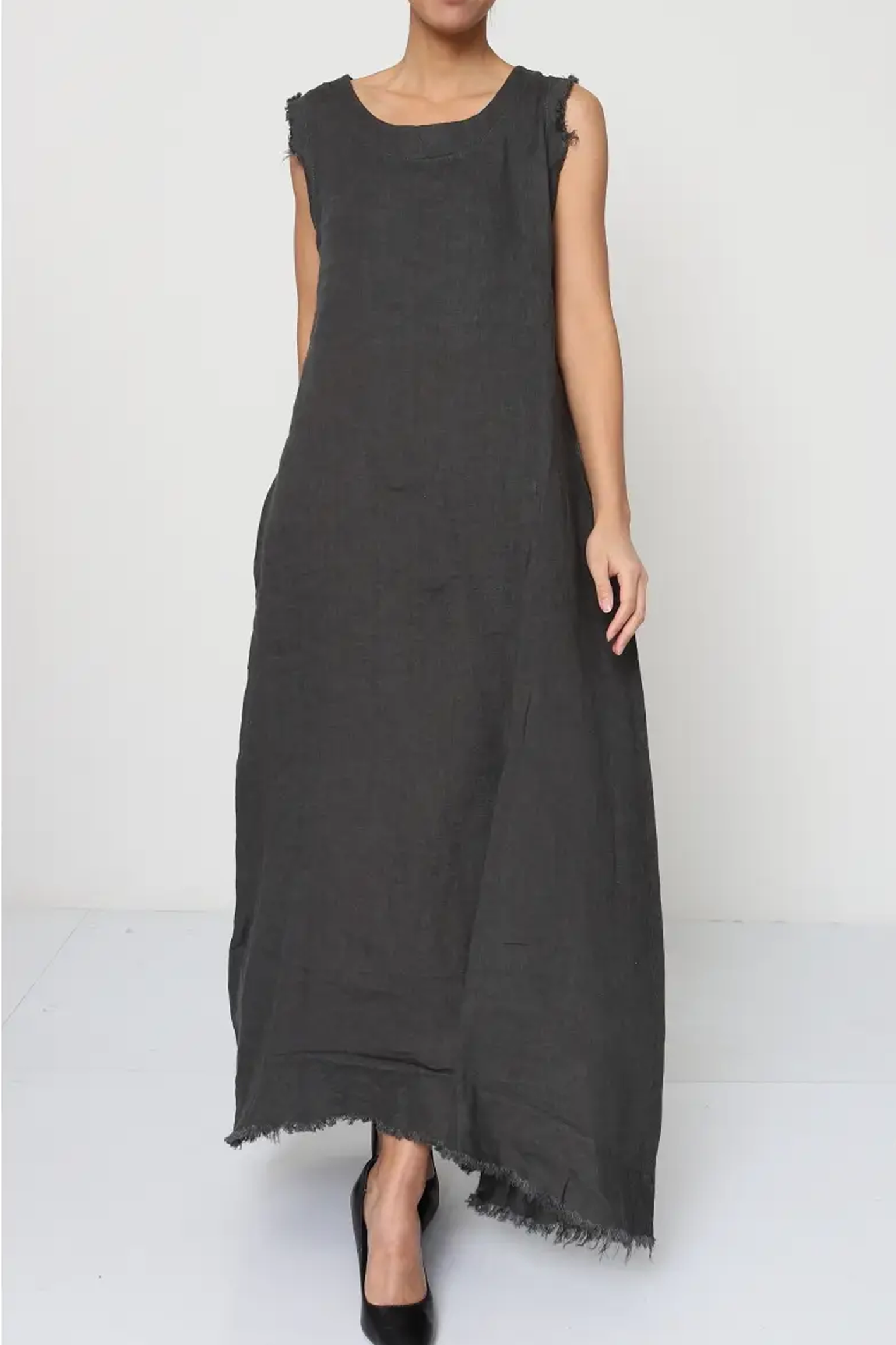 'Arabia' Long Linen Dress