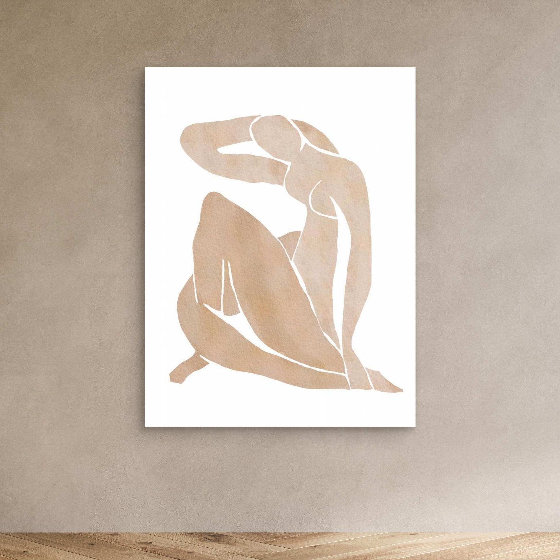 Women Shape Abstract Art by Melloi Art Prints