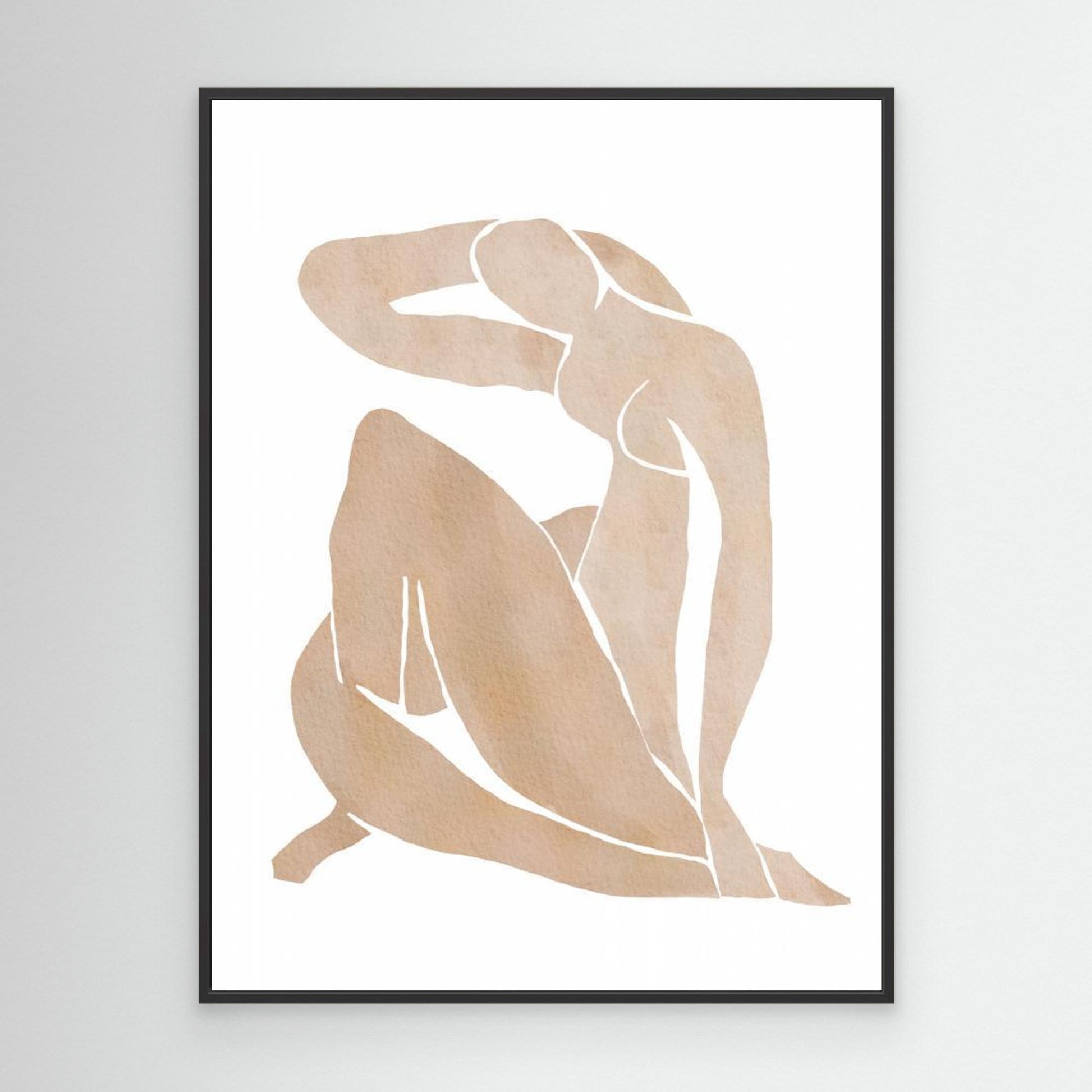 Women Shape Abstract Art by Melloi Art Prints