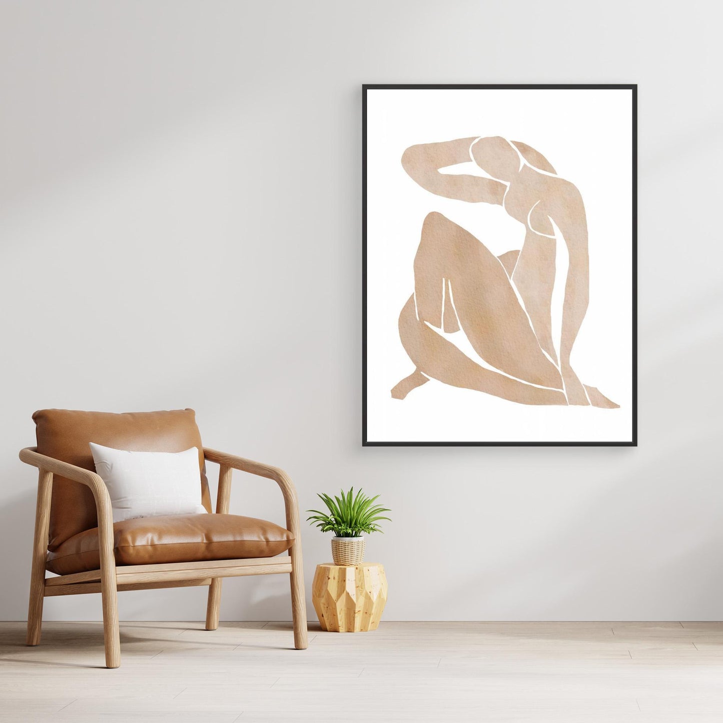 Women Shape Abstract Art by Melloi Art Prints